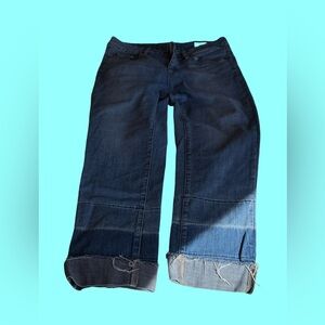 Vince Camuto jeans w gray cuff two tone cuff
design buttons